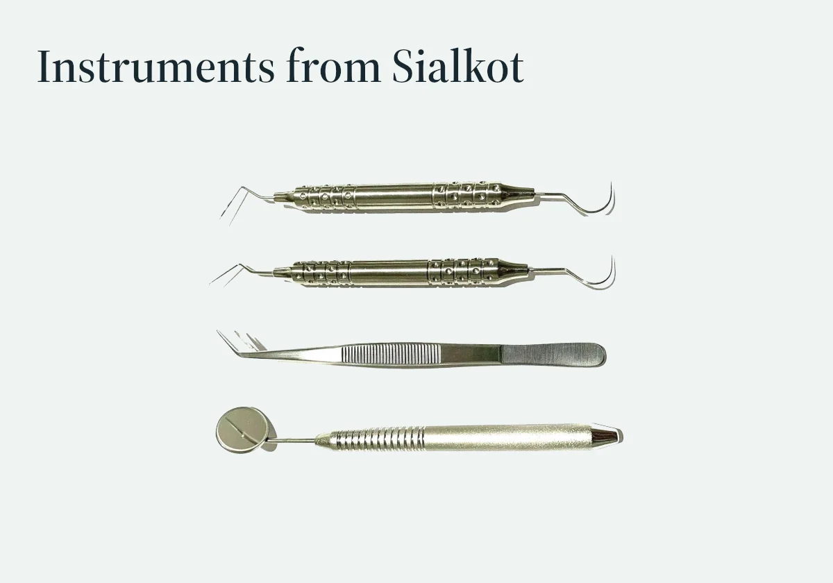 An examination instrument selection introduces sample, specification and supplier comparison.