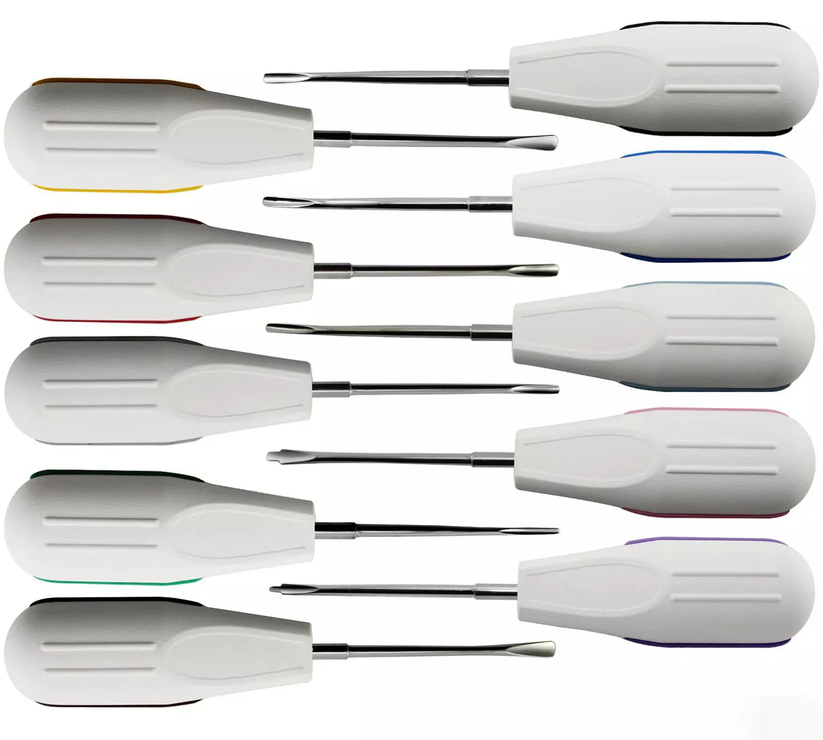 10 Pcs white Dental Root Elevators Oral Surgery PDL Luxating Tooth loosening 1
