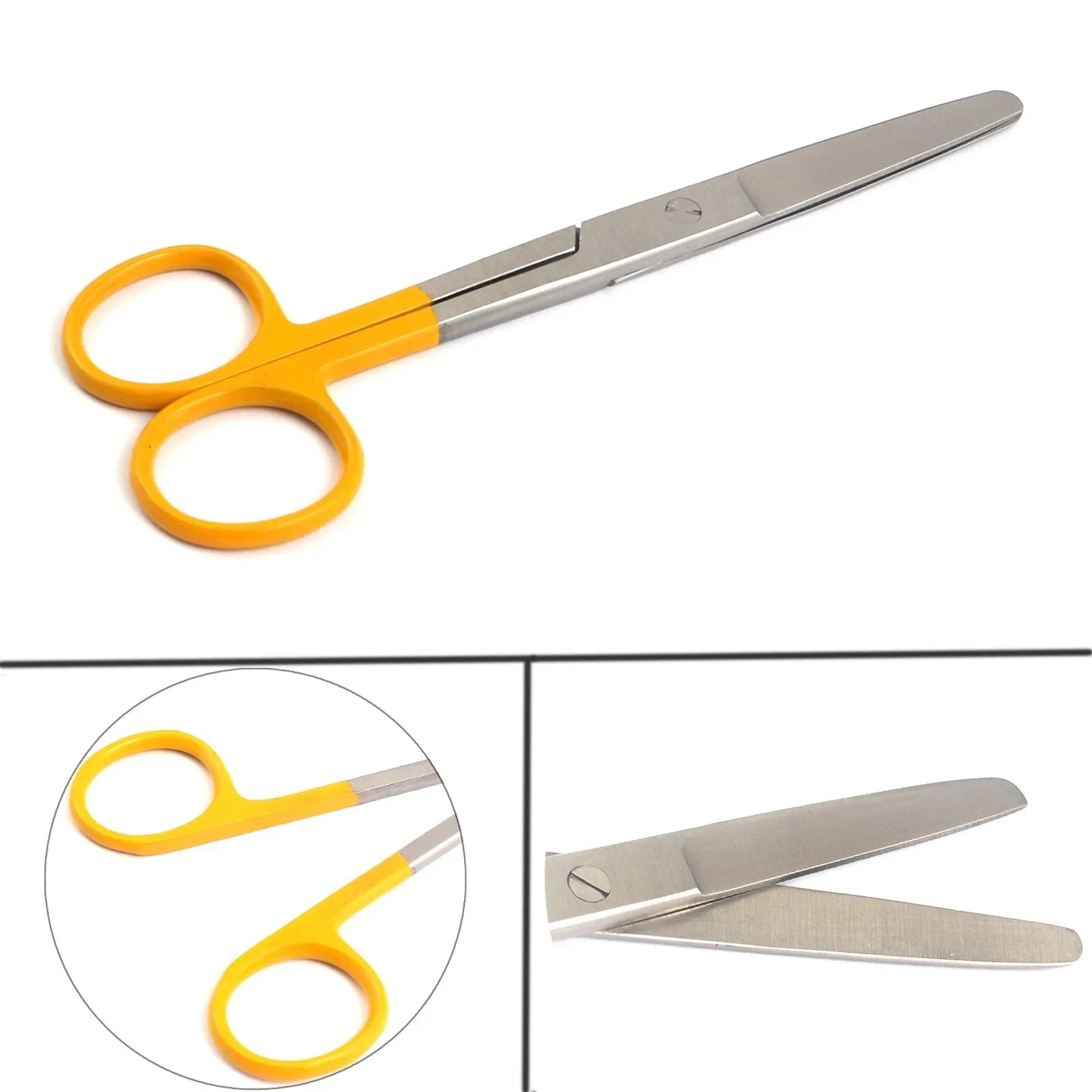 Dissecting Operating Scissors 5.5 Blunt Blunt Straight Color Handle (Yellow)