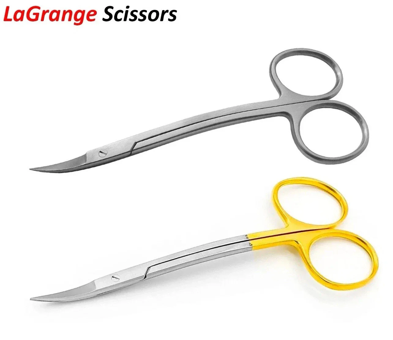 La Grange Double Curved Scissors Precision Dental Tissue & Gum Trimming Surgical