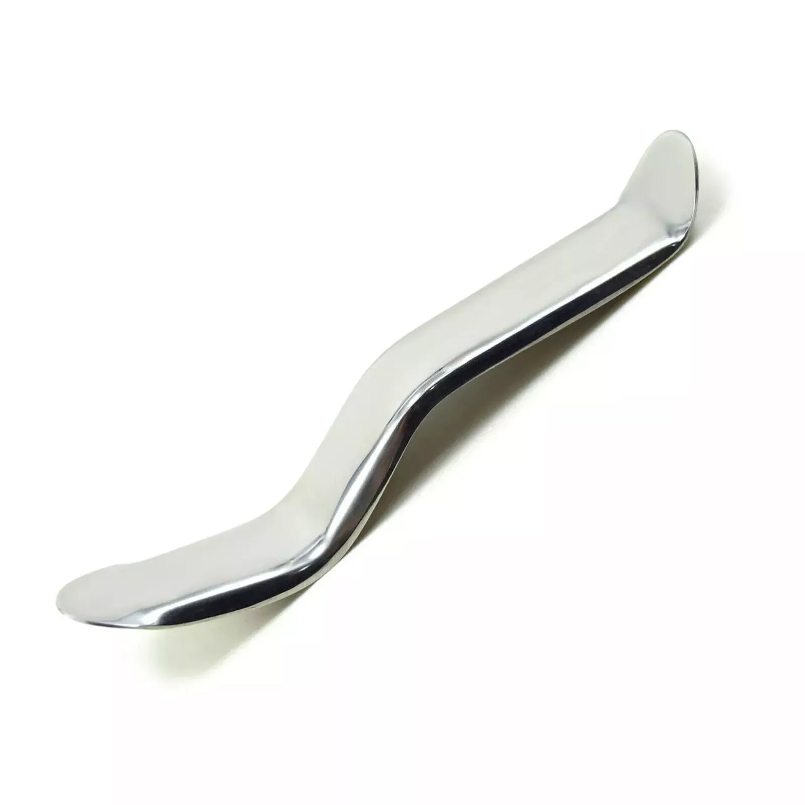 Minnesota retractor with broad curved working end and offset handle