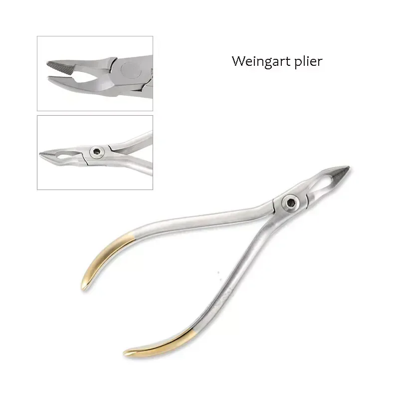 Weingart utility plier showing tapered angled jaws — view 1